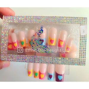 New boutique Heart Nail Presson set with gift box